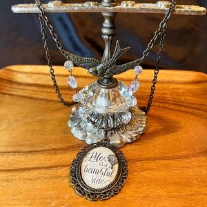 Plunder Designs “Life is a Beautiful Ride” Necklace